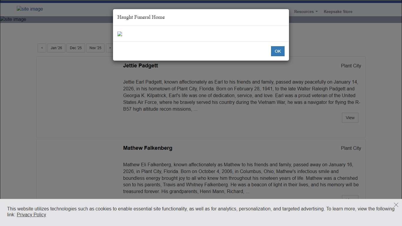 All Obituaries Haught Funeral Home Plant City, FL